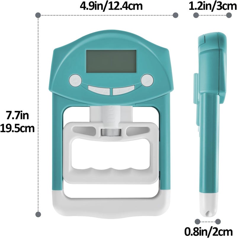 KYTO Grip Strength Tester, Digital Hand Grip Dynamometer with LCD Display, Adjustable Handle, 19-User Memory, 220Lbs/99Kgs – Track Your Grip Strength Progress - Image 2